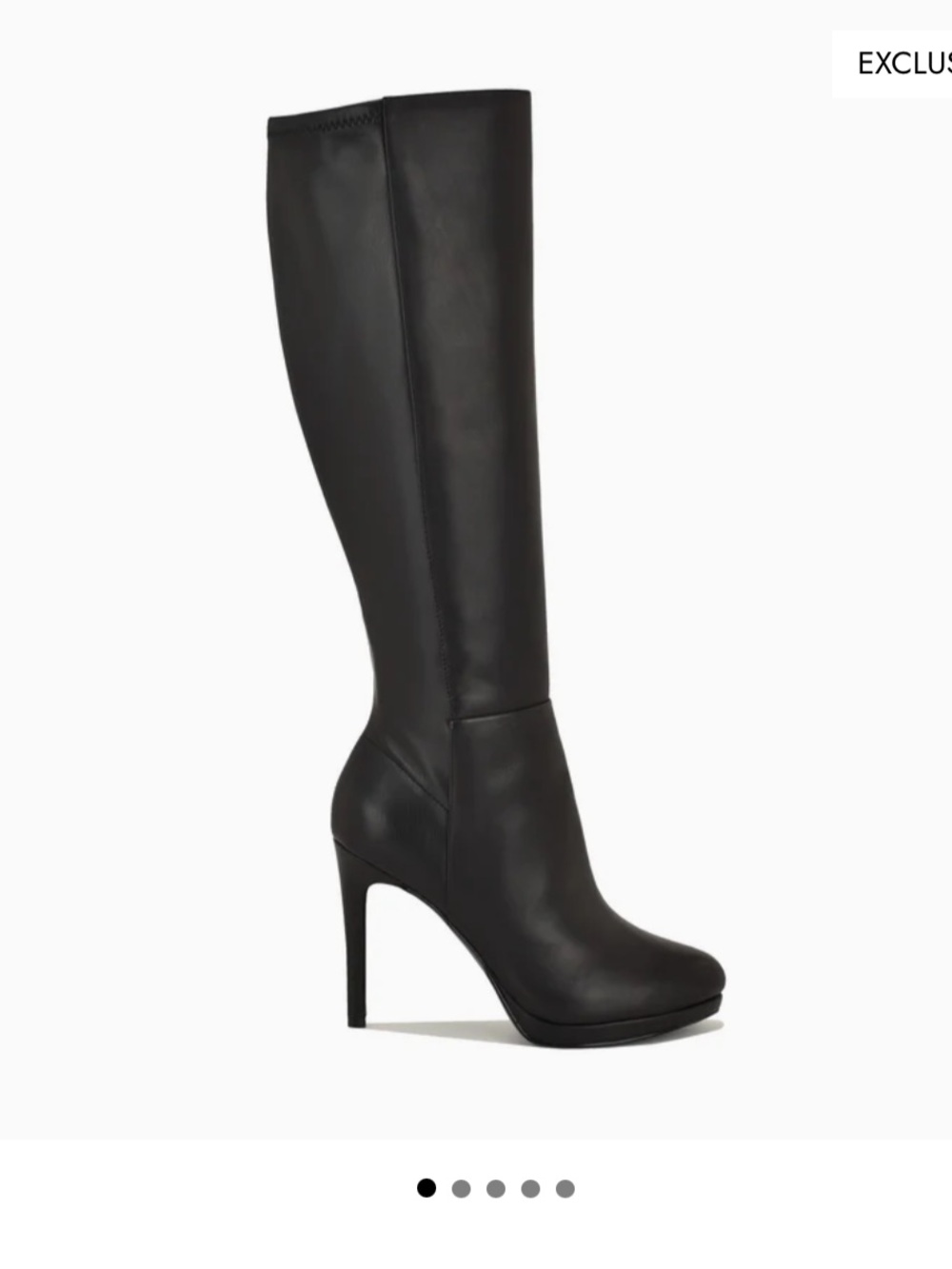 Quizme Platform Leather Boots
Black Stiletto Heel Boots with Zipper